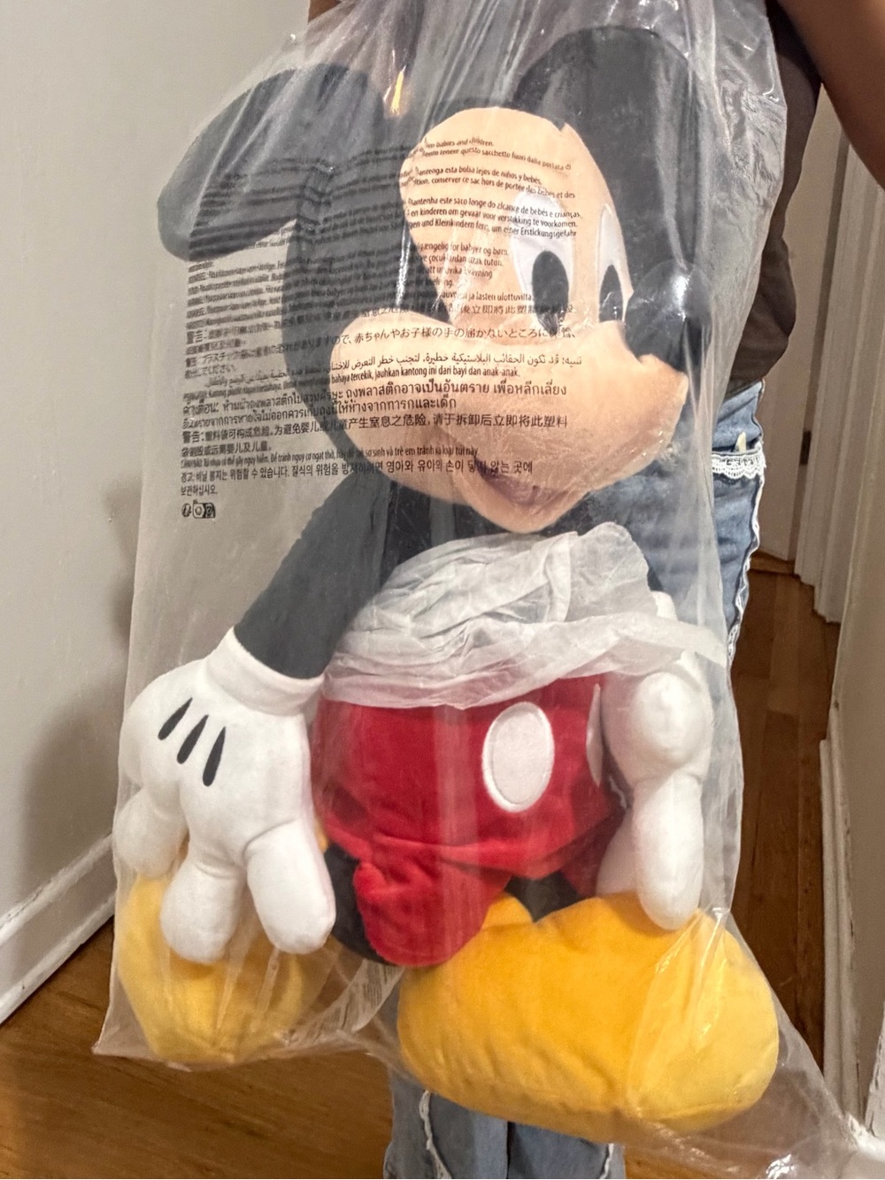 Disney 21.25 inch Mickey Mouse Plush NWT jumbo plushy stuffed animal